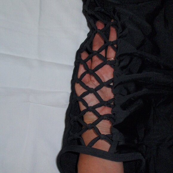 Swimsuits For All Ashley Graham Boss Black Ties Swimsuit One Piece Sz 14 - Picture 6 of 16